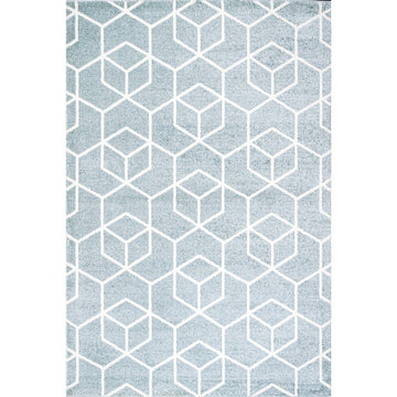 Tumbling Blocks Modern Geometric Area Rug 2